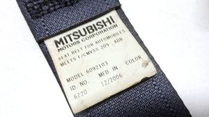 Mitsubishi Outlander Cintura di sicurezza posteriore 6092103