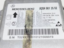 Mercedes-Benz C AMG W204 Turvatyynyn ohjainlaite/moduuli A2049013502