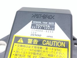 Toyota Prius (XW20) Vakaajan pitkittäiskiihtyvyystunnistin (ESP) 8918348010