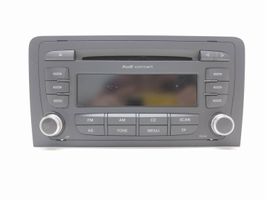 Audi A3 S3 8P Unidad delantera de radio/CD/DVD/GPS 8P0035186G