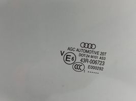 Audi Q5 SQ5 Vitre de fenêtre porte arrière 43R006723