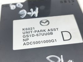 Mazda 6 Pysäköintitutkan (PCD) ohjainlaite/moduuli GS1D67UU0B