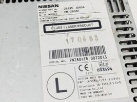 Nissan Qashqai+2 Radio/CD/DVD/GPS-pääyksikkö 28185JD40A