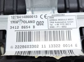 Mercedes-Benz S W222 Poduszka powietrzna Airbag pasażera A2228603302