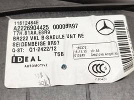 Mercedes-Benz S W222 Rivestimento montante (B) (fondo) A2226904425