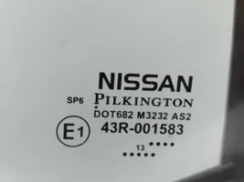 Nissan Leaf I (ZE0) Mažasis "A" galinių durų stiklas 43R001583