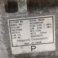 Nissan Leaf I (ZE0) Compressore aria condizionata (A/C) (pompa) 926003NG0A