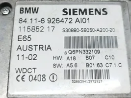 BMW 7 E65 E66 Unité de commande, module téléphone 6926472