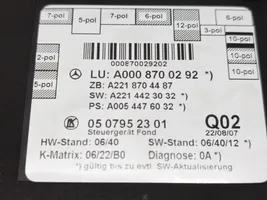 Mercedes-Benz S W221 Durų elektronikos valdymo blokas A0008700292