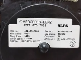 Mercedes-Benz S W221 Interrupteur / bouton multifonctionnel A2218707558