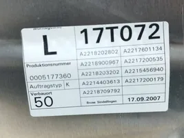 Mercedes-Benz S W221 Priekinis el. lango pakėlimo mechanizmas be varikliuko A2218202802