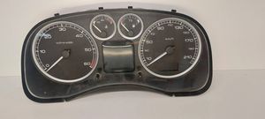 Peugeot 307 Compteur de vitesse tableau de bord 9651299680