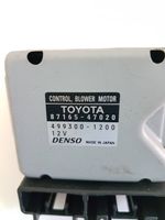 Toyota Prius (XW30) Lämpöpuhaltimen moottorin vastus 8716547020