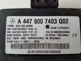 Mercedes-Benz V Class W447 Capteur de pression des pneus A4479007403