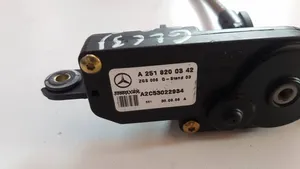 Mercedes-Benz GL X164 Motorino deflettore/vetro A2518200342