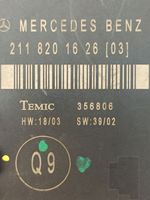 Mercedes-Benz E W211 Unité de commande module de porte 2118201626