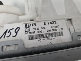 Opel Meriva A Gaisa kondicioniera / klimata kontroles / salona apsildes vadības bloks (salonā) 13191583
