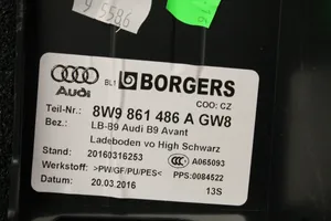Audi A4 S4 B9 Tappeto di rivestimento del fondo del bagagliaio/baule 8W9861486A