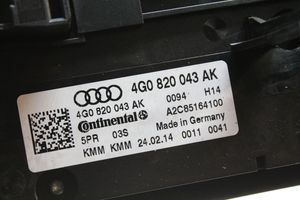 Audi A7 S7 4G Sisätuulettimen ohjauskytkin 4G0820043AK