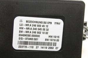 Mercedes-Benz B W246 W242 Takajarrun EMF-ohjainlaite/moduuli A2469004512