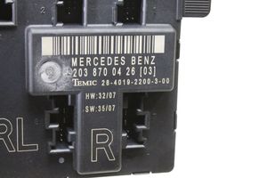 Mercedes-Benz CLC CL203 Inne wyposażenie elektryczne 2038700426