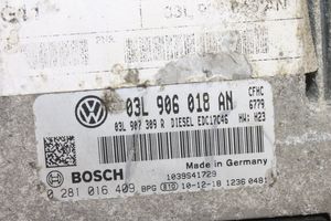 Volkswagen Scirocco Komputer / Sterownik ECU i komplet kluczy 0281016409