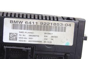 BMW X1 E84 Przełącznik / Włącznik nawiewu dmuchawy 9221853
