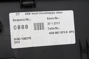 Audi A6 S6 C7 4G Osłona tylna tunelu środkowego 4G9867973B