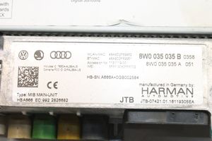 Audi A4 S4 B9 Panel / Radioodtwarzacz CD/DVD/GPS 8W0035035B