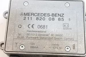Mercedes-Benz CLK A209 C209 Moduł / Sterownik Bluetooth 2118200885