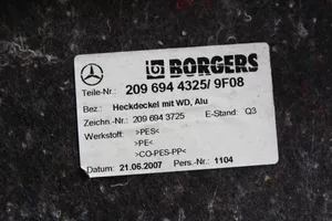 Mercedes-Benz CLK A209 C209 Rivestimento laterale della consolle centrale posteriore 2096944325
