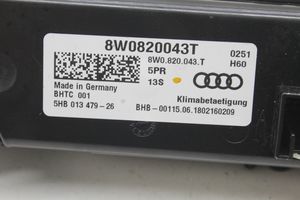 Audi A5 Przełącznik / Włącznik nawiewu dmuchawy 8W0820043T