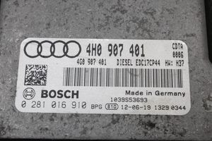 Audi A8 S8 D4 4H Centralina/modulo del motore 4H0907401