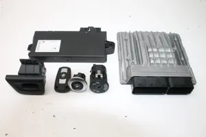 BMW 1 E82 E88 Juego de cerradura y set ECU del motor 9147226