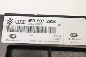 Audi A8 S8 D3 4E Korin keskiosan ohjainlaite 4E0907289E