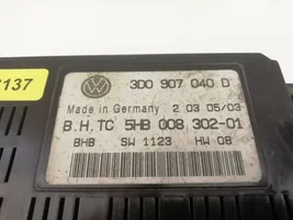 Volkswagen Phaeton Oro kondicionieriaus/ klimato/ pečiuko valdymo blokas (salone) 3D0907040D