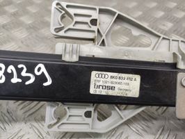 Audi A4 S4 B8 8K Mechanizm podnoszenia szyby tylnej bez silnika 8K0839462