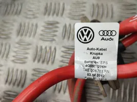 Audi A6 C7 Pliusinis laidas (akumuliatoriaus) 4G0971225H