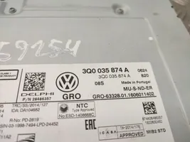 Volkswagen PASSAT B8 Unità principale autoradio/CD/DVD/GPS 3G0919605D