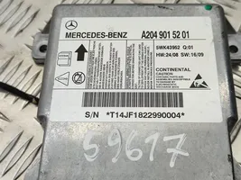 Mercedes-Benz GLK (X204) Sterownik / Moduł Airbag A2049015201