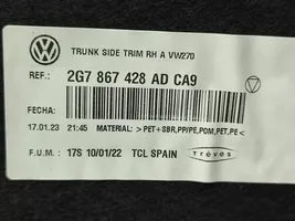 Volkswagen Taigo Rivestimento pannello laterale del bagagliaio/baule 2G7867428AD