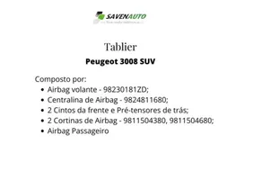 Peugeot 3008 II Tableau de bord 