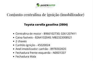 Toyota Corolla E120 E130 Módulo de control de arranque/parada 