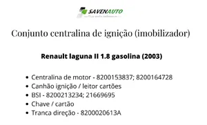 Renault Laguna II Käynnistys/pysäytys-ohjausmoduuli 
