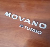 Opel Movano B Rear loading door model letters MOVANOBITURBO