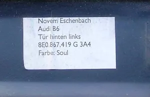 Audi A4 S4 B6 8E 8H Boczki / Tapicerka drzwi / Komplet 8E0867410G