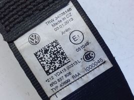 Volkswagen Polo V 6R Pas bezpieczeństwa fotela tylnego 6R0857806