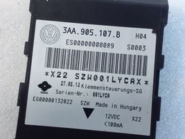 Volkswagen PASSAT B7 Moduł / Sterownik systemu uruchamiania bezkluczykowego 3AA905107B