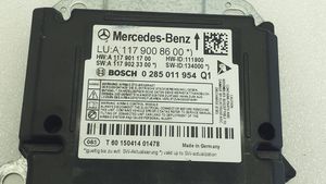 Mercedes-Benz A W176 Oro pagalvių valdymo blokas A1179008600