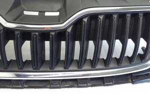 Skoda Fabia Mk3 (NJ) Grille calandre supérieure de pare-chocs avant 6V0853653